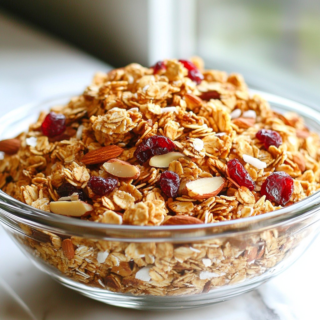 Vanilla Almond Granola Tasty and Healthful Snack