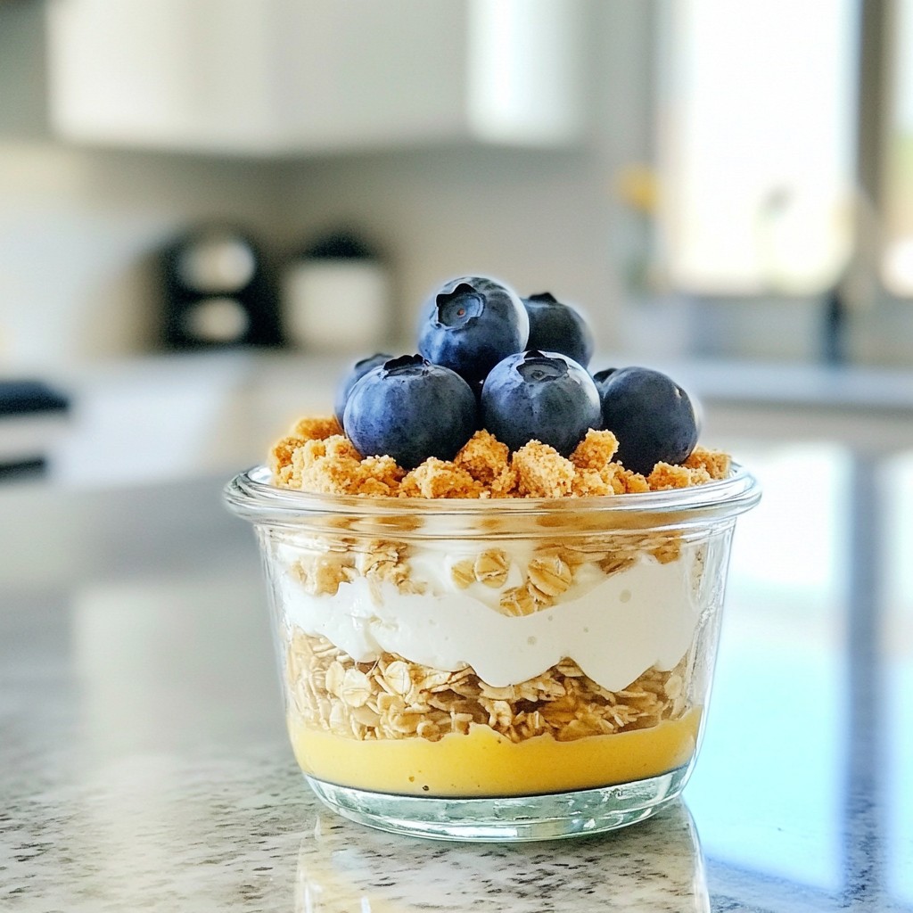 Blueberry Cheesecake Overnight Oats Simple Recipe