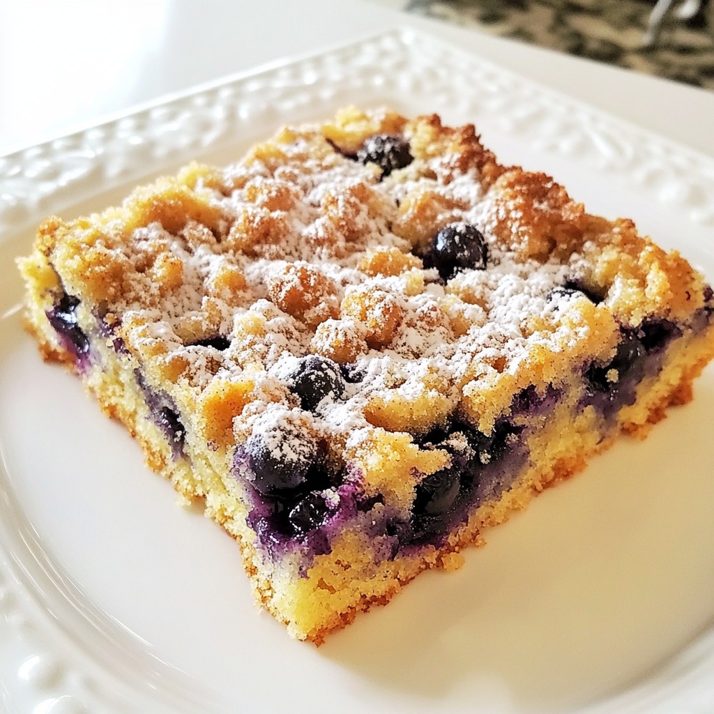 Blueberry Streusel Coffee Cake Delightful and Simple