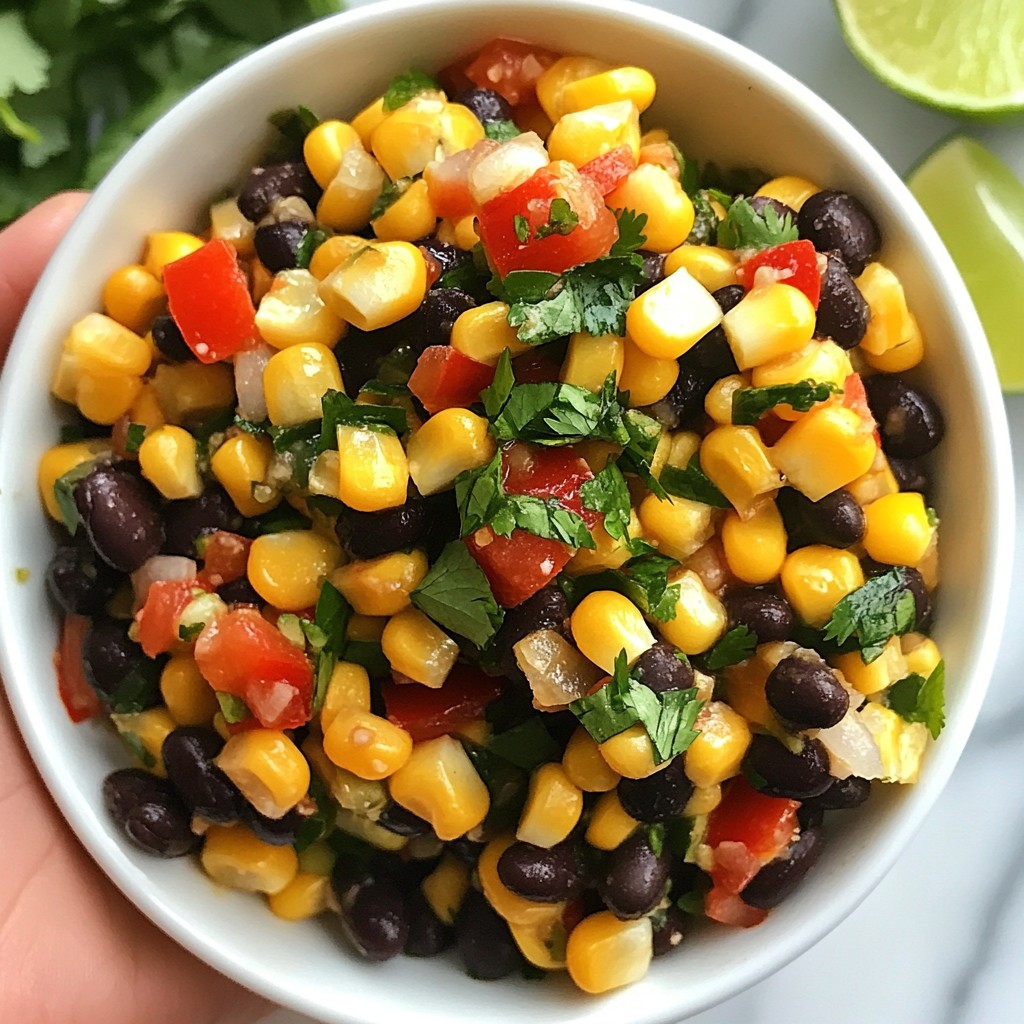 Zesty Black Bean Corn Salsa Refreshing and Flavorful Dish