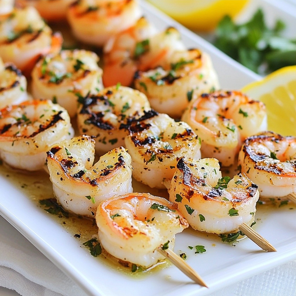 Quick Dinners Lemon Herb Grilled Shrimp Skewers Delight