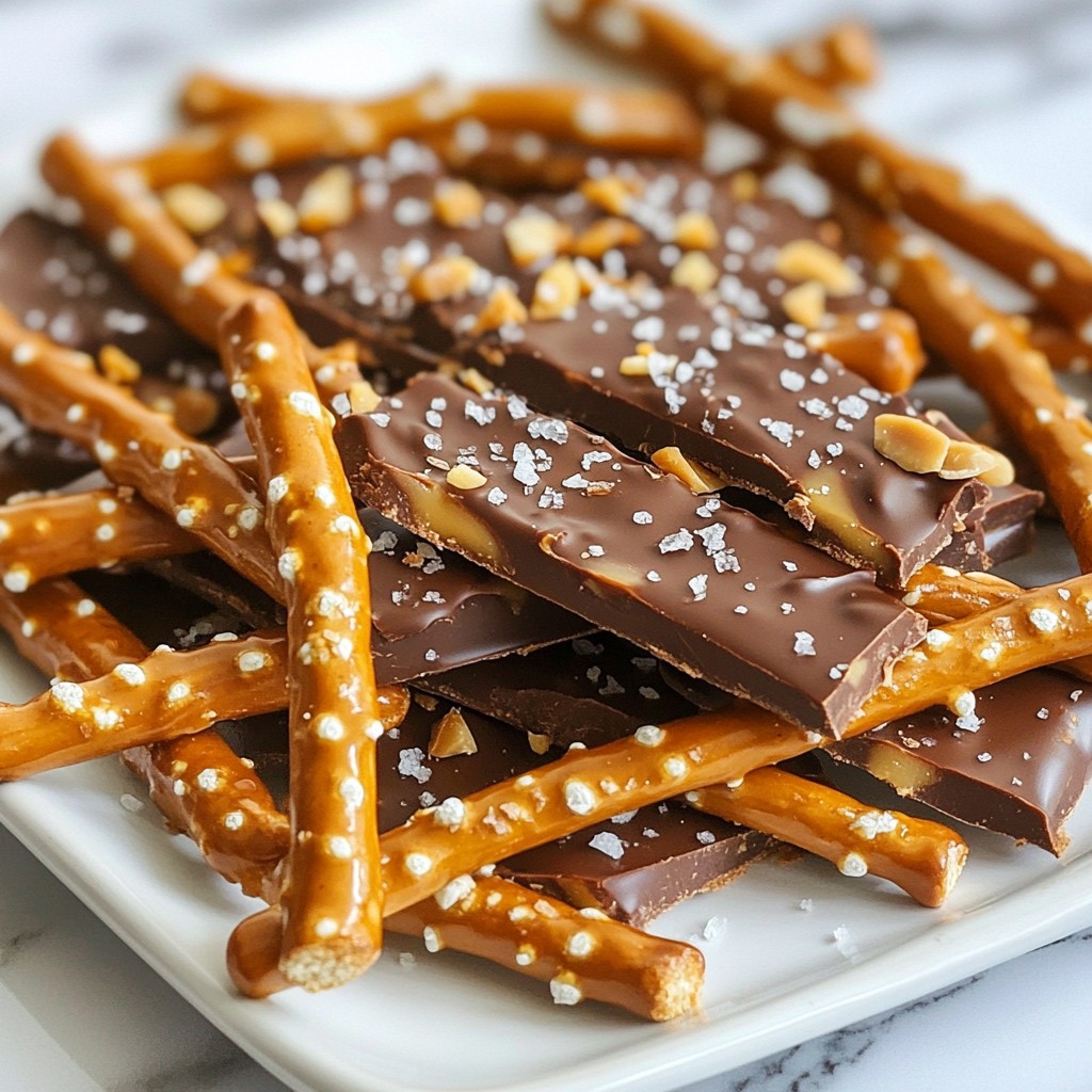 Salted Caramel Pretzel Bark Irresistible Dessert Treat