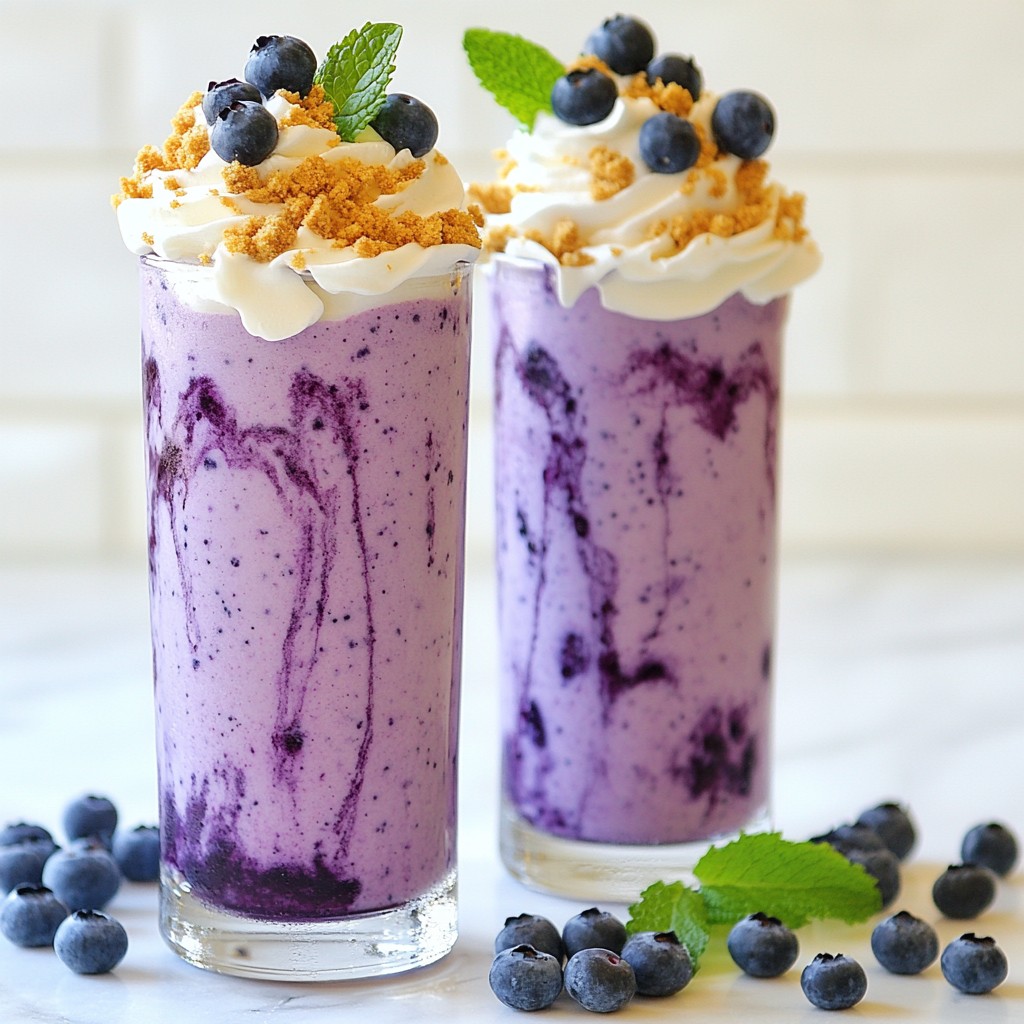 Blueberry Cheesecake Smoothie Creamy and Delicious Drink
