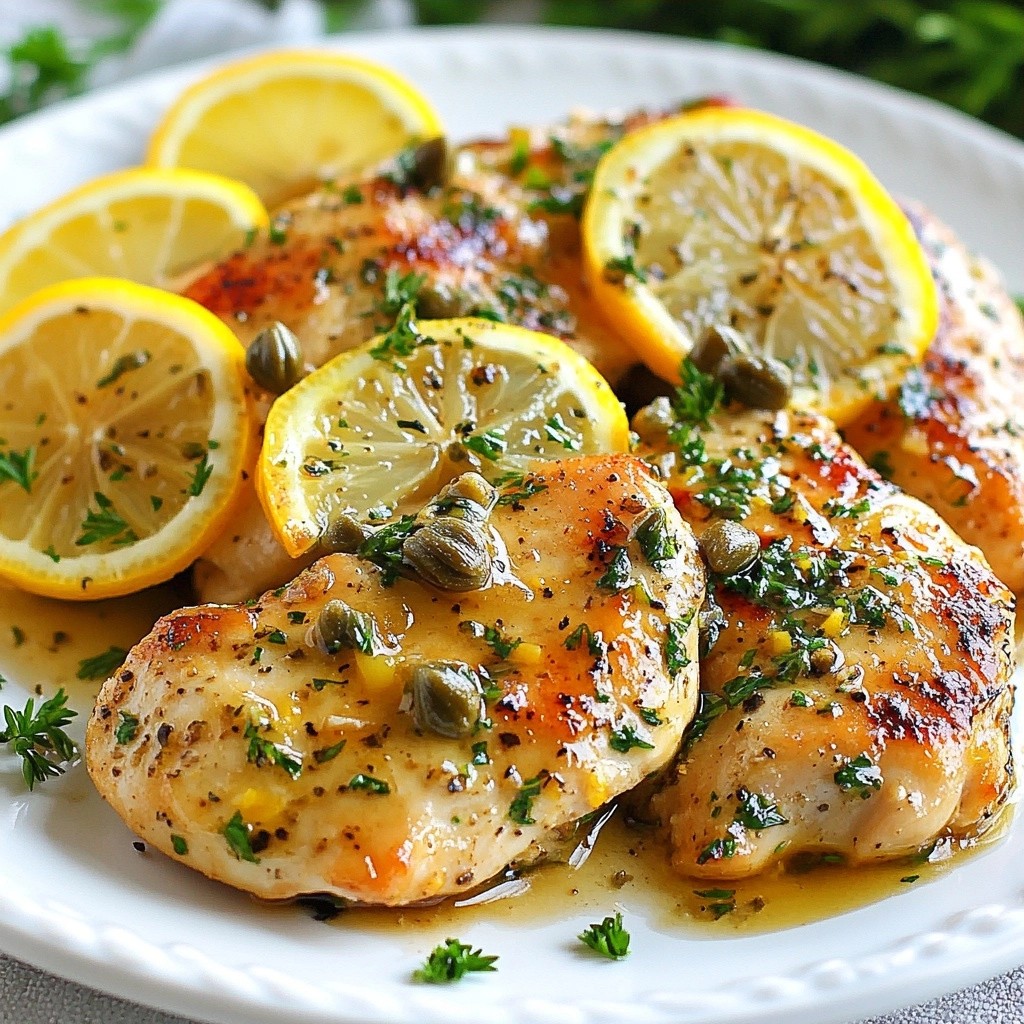 Gourmet Dinners Lemon Herb Chicken with Capers Delight
