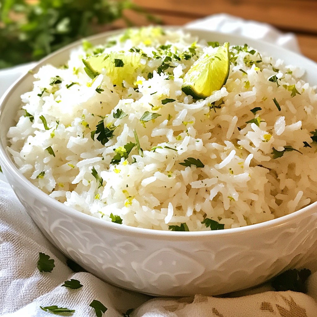 Coconut Lime Rice Flavorful and Easy Recipe Guide