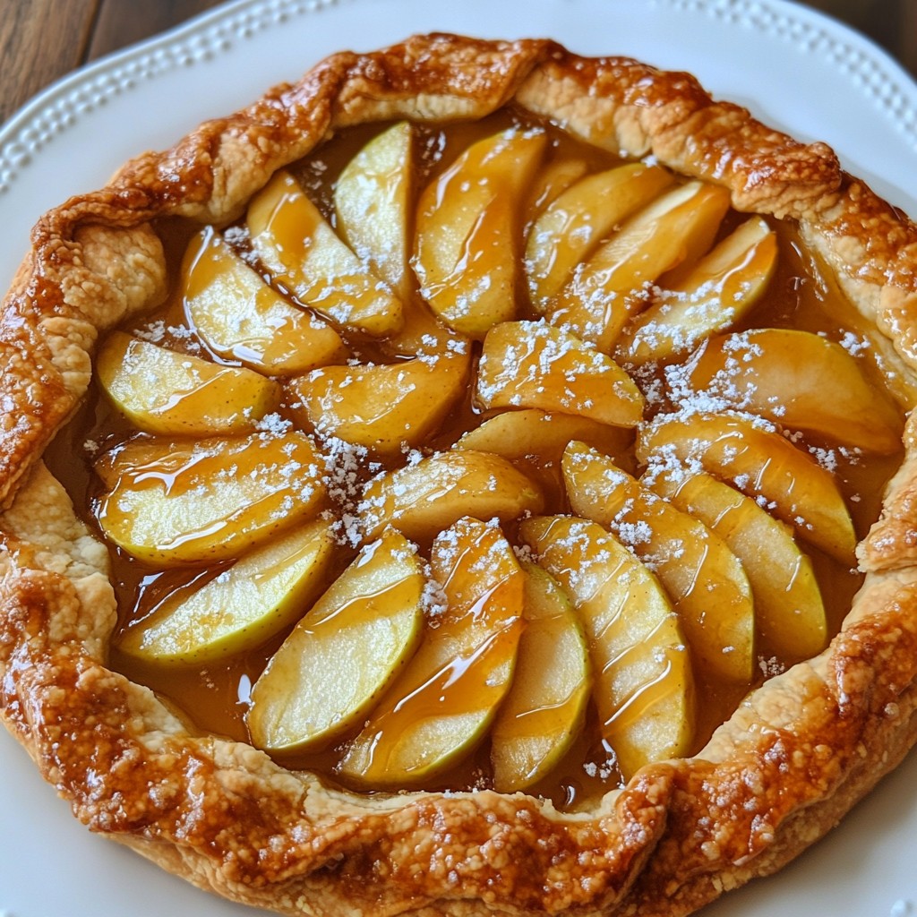 Salted Caramel Apple Galette Tasty Fall Delight
