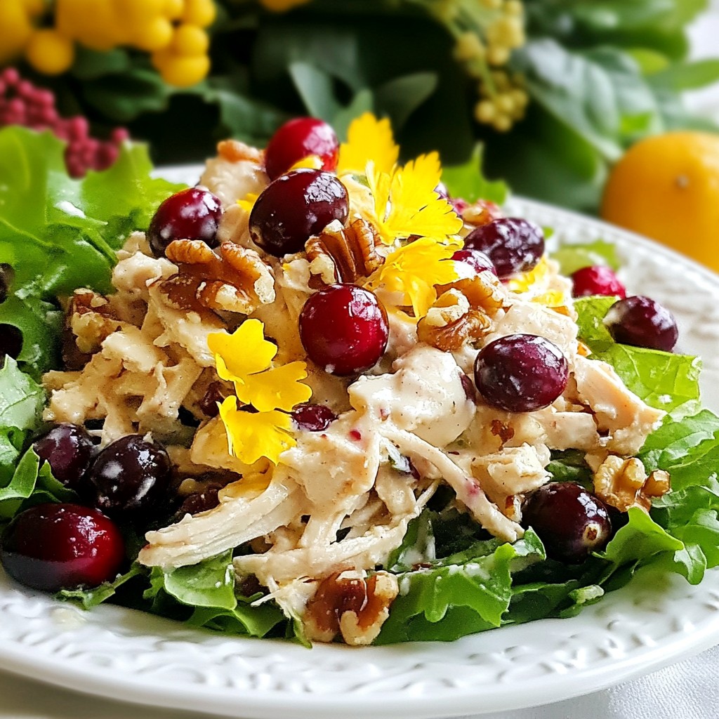 Cranberry Walnut Chicken Salad Flavorful and Fresh Dish