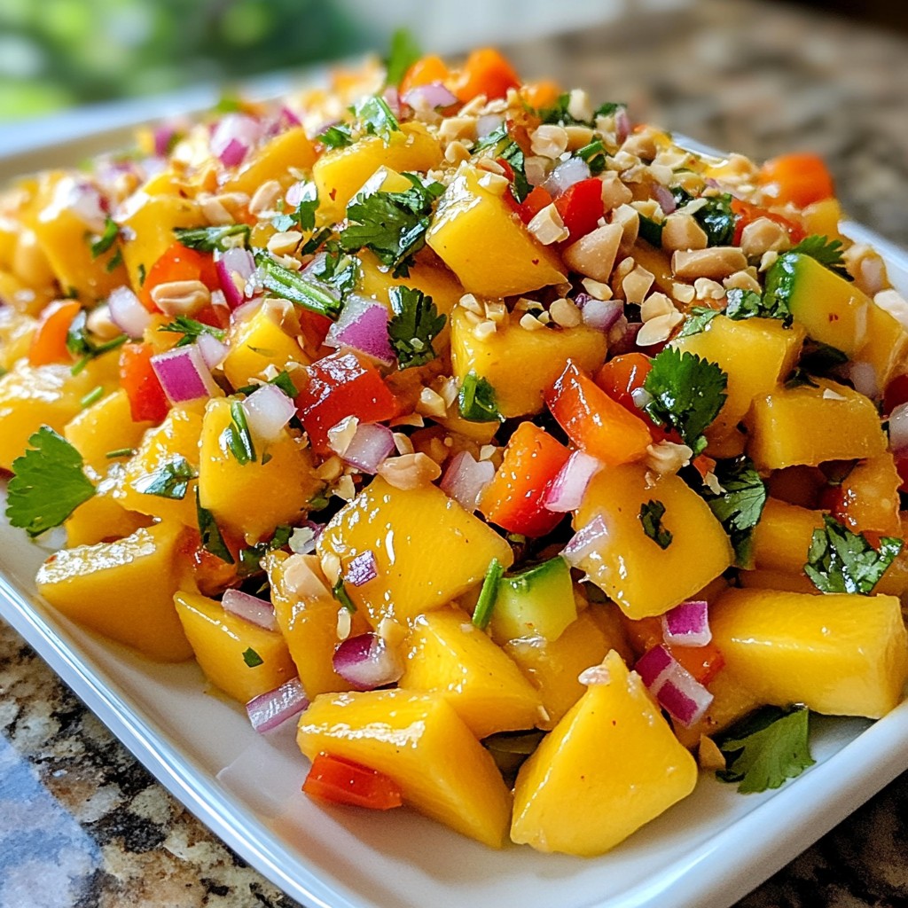 Spicy Thai Mango Salad Delicious and Refreshing Dish
