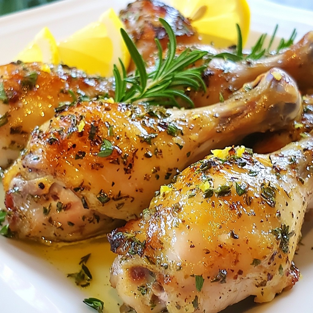 Garlic Herb Chicken Drumsticks Flavorful Dinner Idea