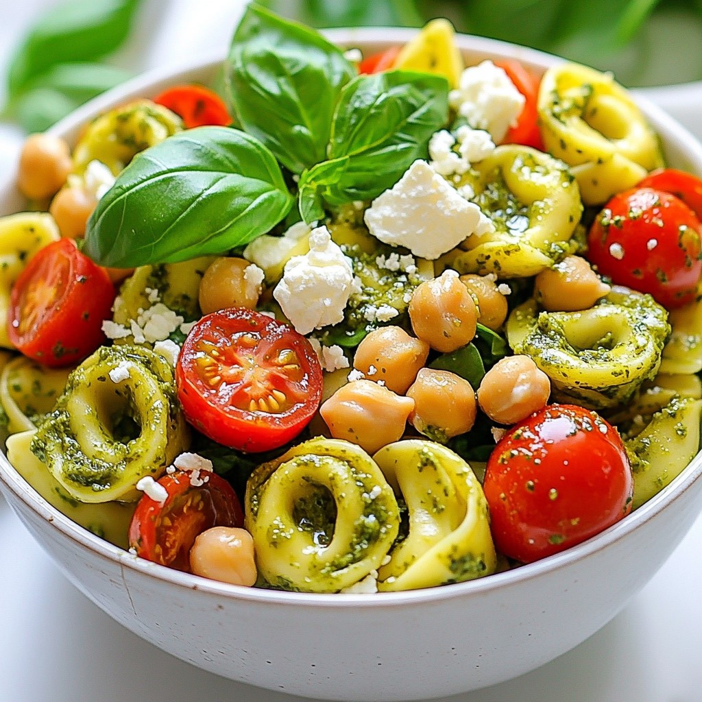Pesto Tortellini Pasta Salad Fresh and Flavorful Dish
