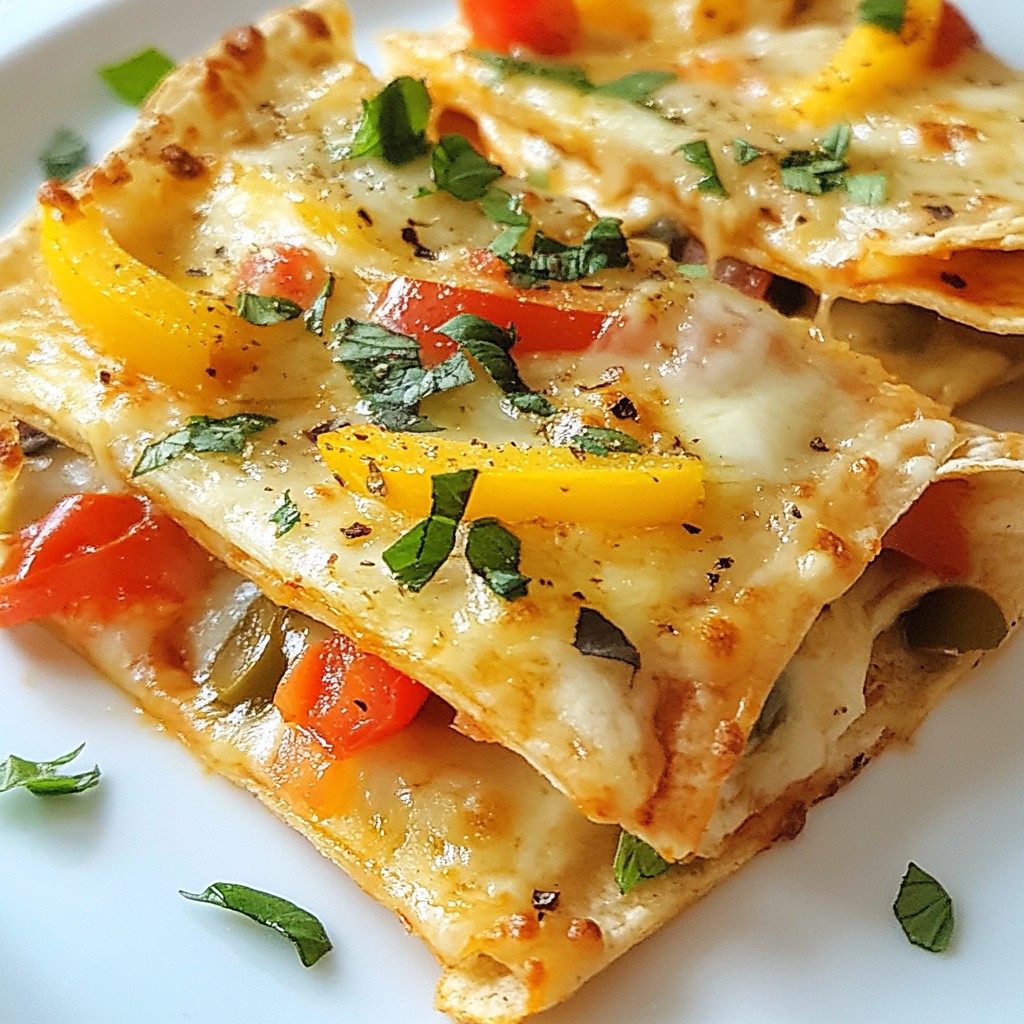 Cheesy Tortilla Pizza Wraps Quick and Tasty Delight
