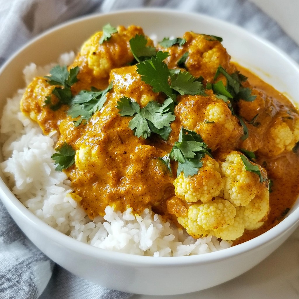 Roasted Cauliflower Tikka Masala Flavorful Delight