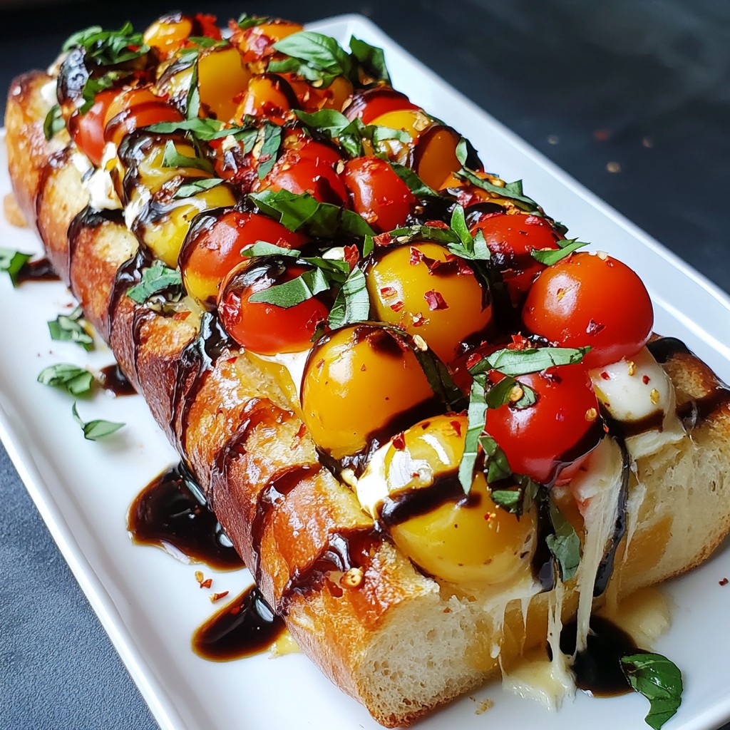 Caprese Stuffed Garlic Bread Tasty and Fun Recipe