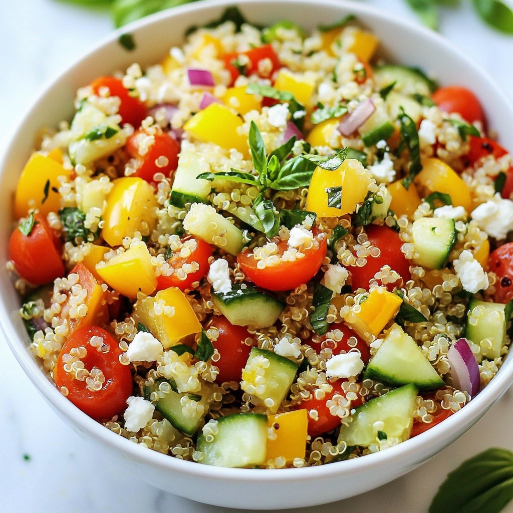Healthy Dinners Lemon Basil Quinoa Salad Recipe