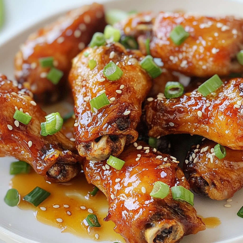 Honey Garlic Chicken Wings Savory Flavor Explosion