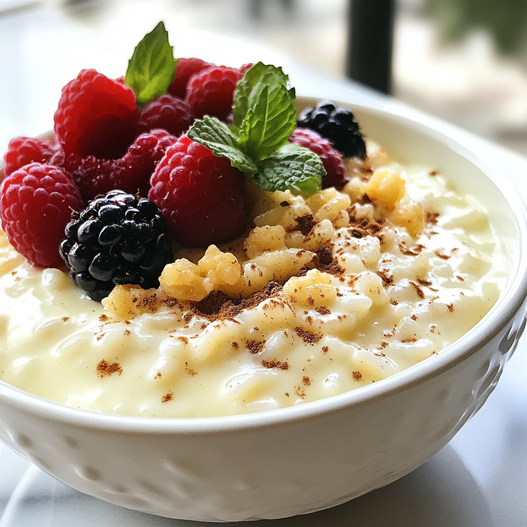 Sweet Vanilla Bean Rice Pudding Creamy Comfort Food