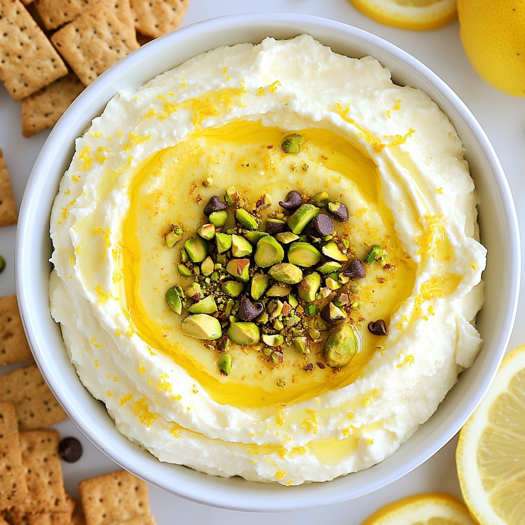 Lemon Ricotta Cannoli Dip Flavorful and Simple Treat