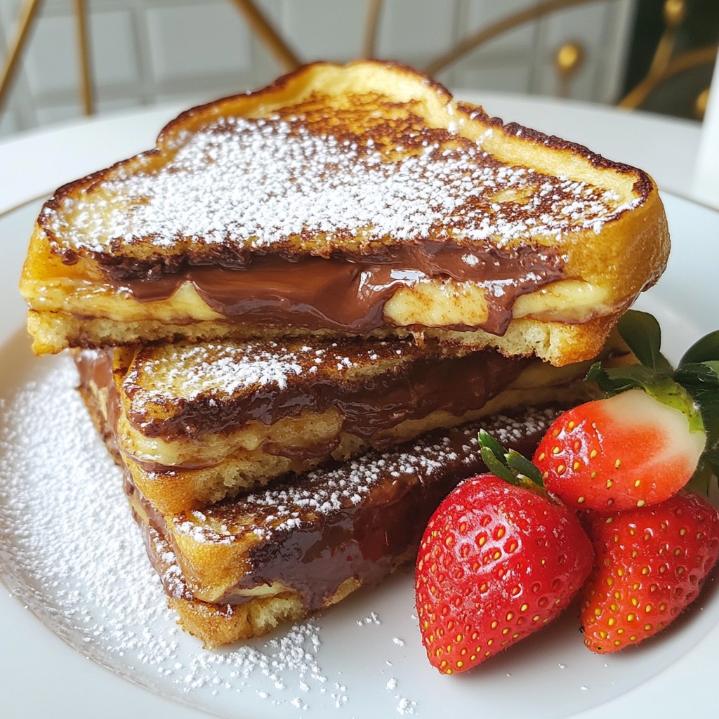 Nutella Stuffed French Toast Easy and Tasty Breakfast