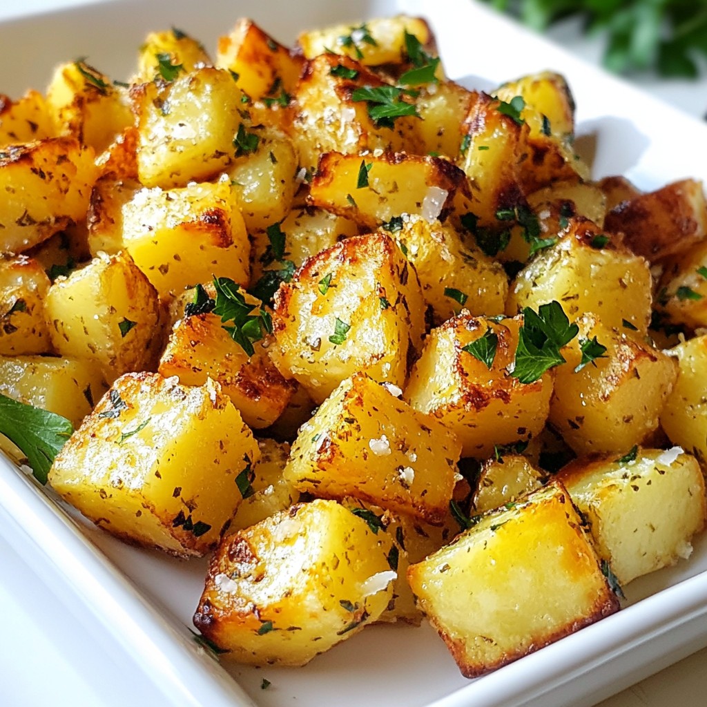 Garlic Parmesan Potato Bites Crispy and Flavorful Treat