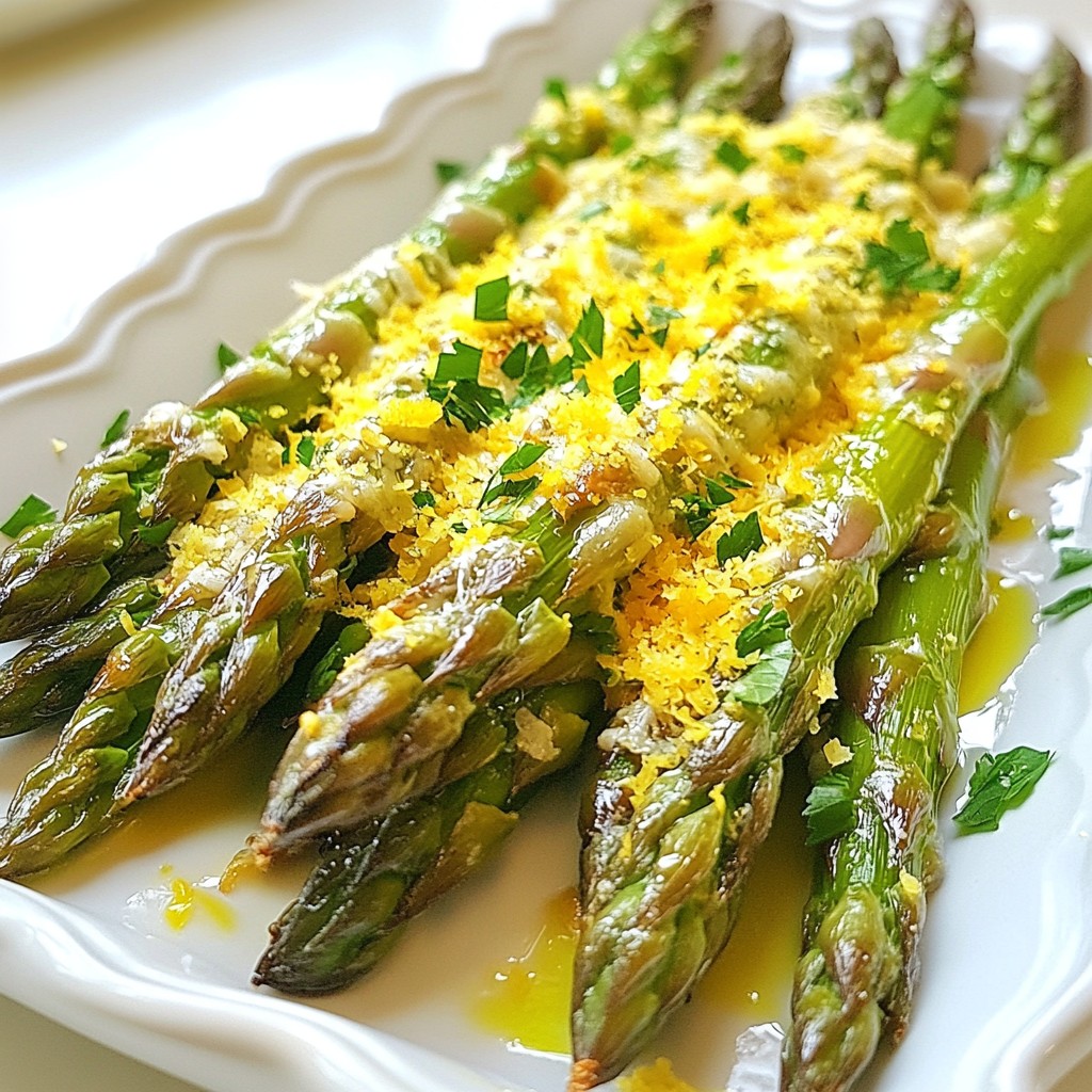 Lemon Parmesan Asparagus Flavorful Side Dish Recipe