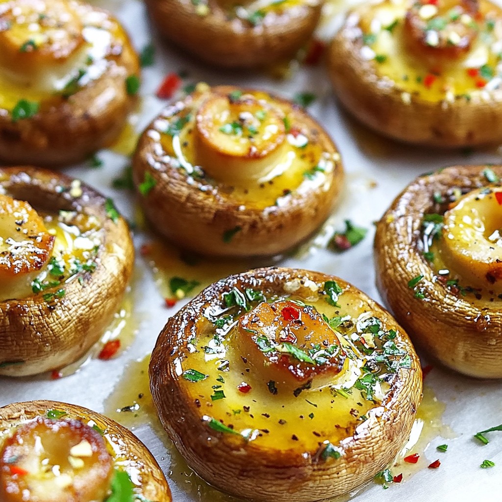 Garlic Butter Roasted Mushrooms Simple and Savory Dish