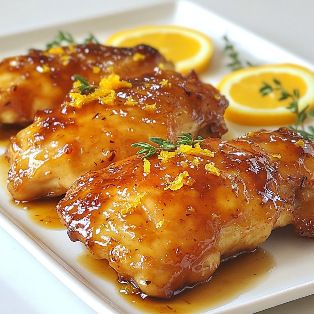 Honey Orange Glazed Chicken Easy and Flavorful Recipe