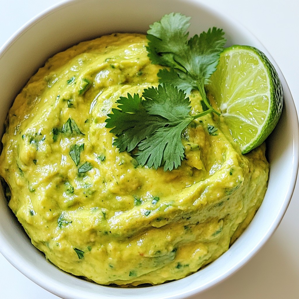 Creamy Avocado Dip with Lime and Cilantro Delight