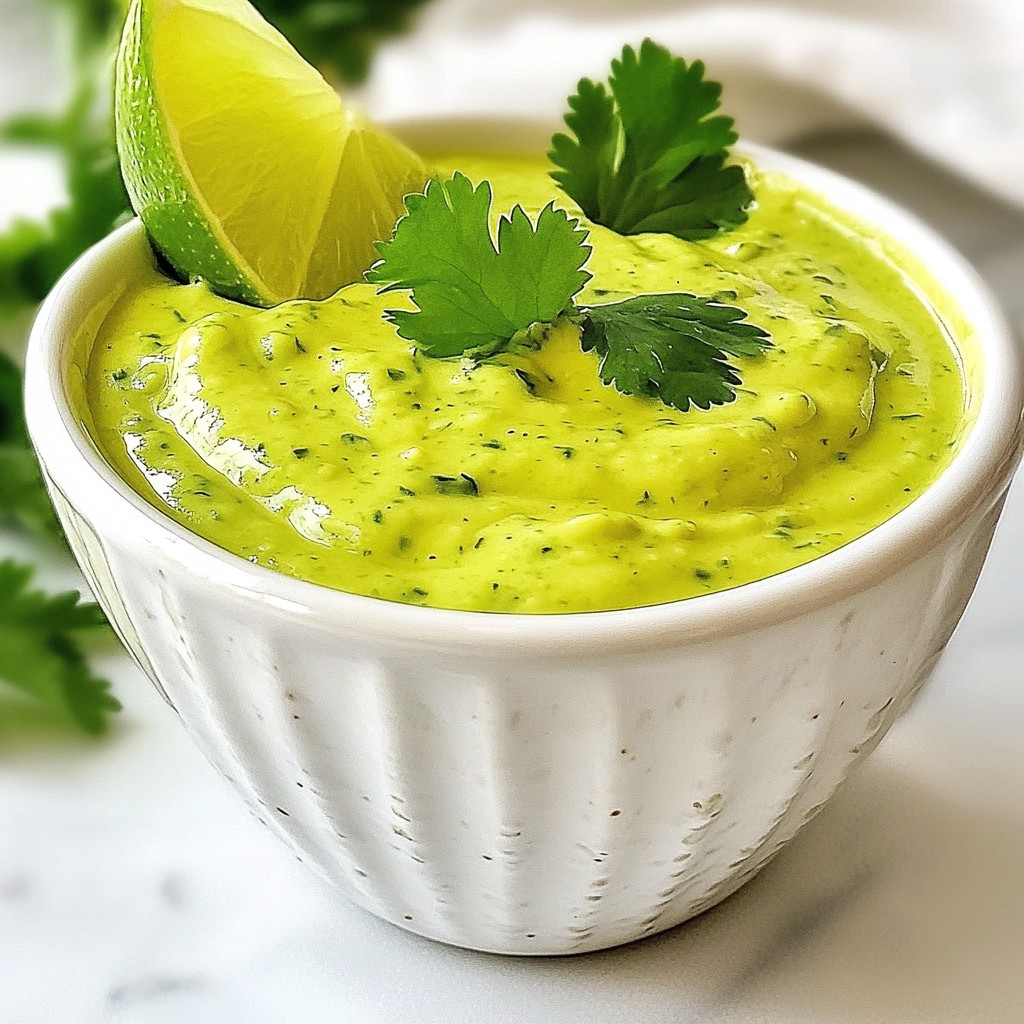 Creamy Avocado Cilantro Dressing Flavorful and Fresh