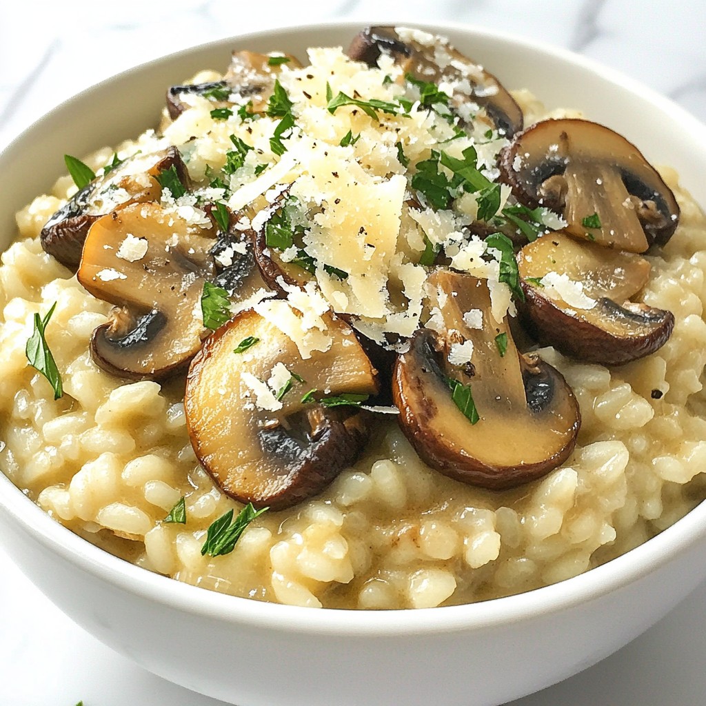 Gourmet Dinners Truffle Infused Mushroom Risotto Delight