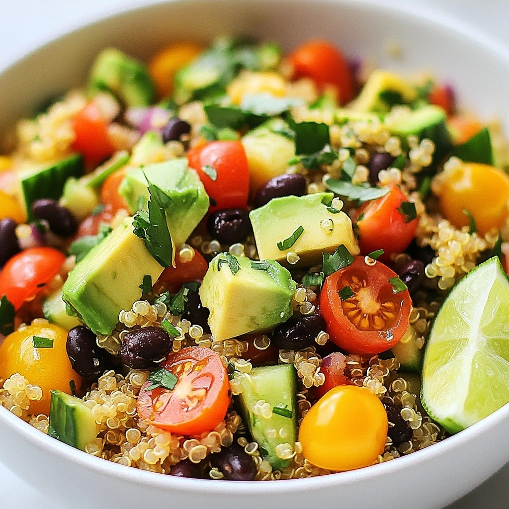 Healthy Dinners Avocado Lime Quinoa Salad Recipe