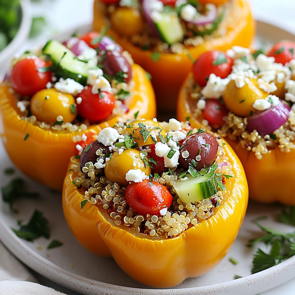 Greek Quinoa Stuffed Peppers Flavorful and Nourishing