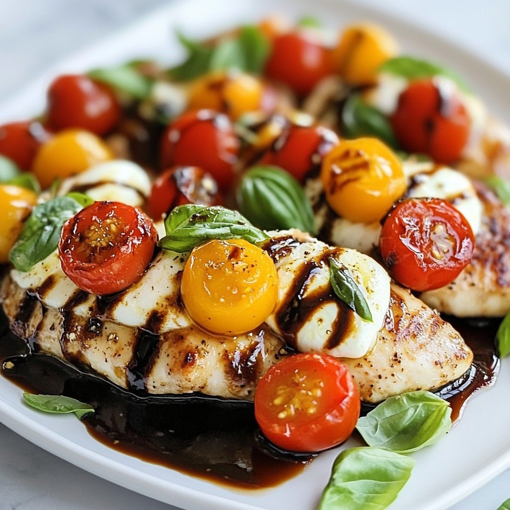 Balsamic Glazed Caprese Chicken Simple and Tasty Meal