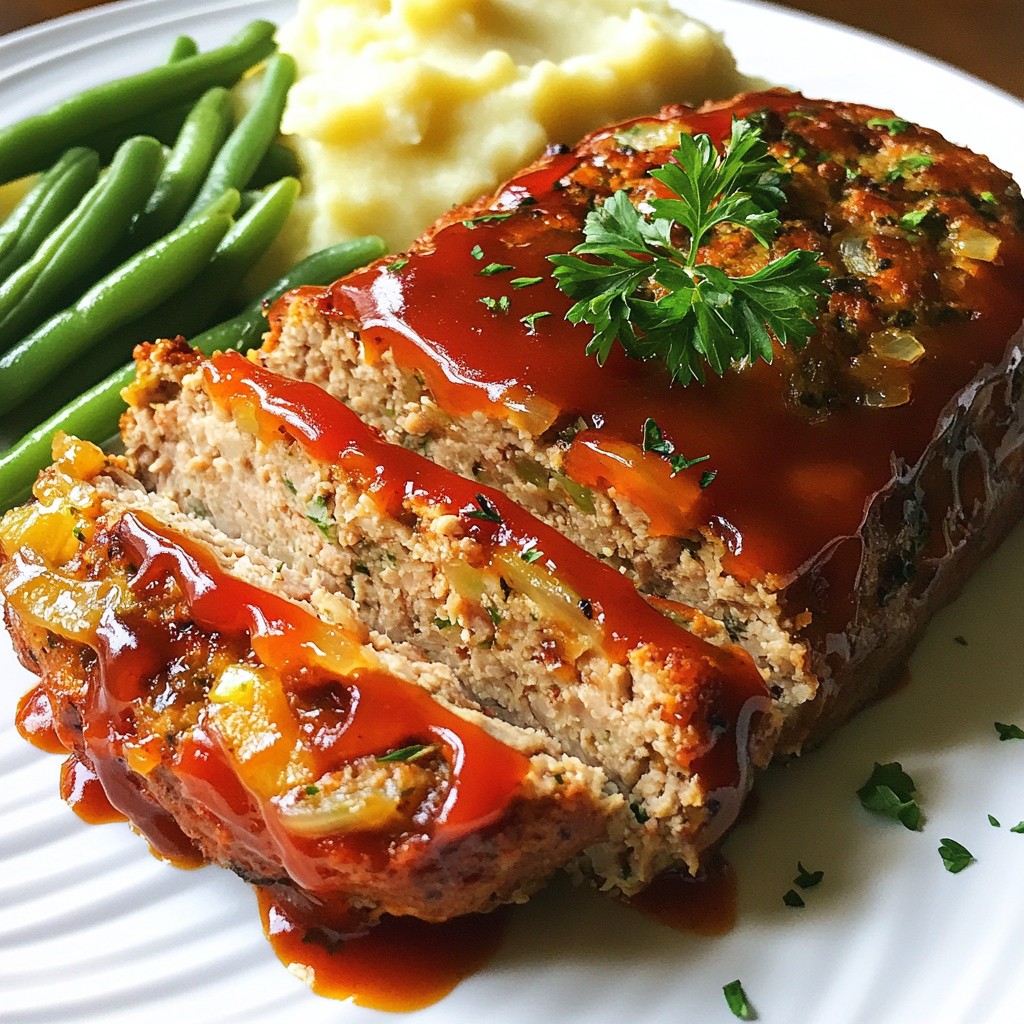 Garlic Herb Turkey Meatloaf Tasty and Easy Recipe