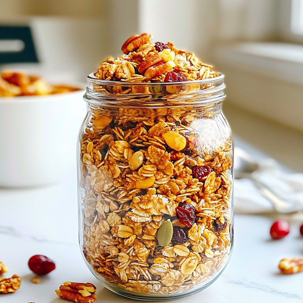 Pumpkin Spice Granola Crunchy and Cozy Breakfast