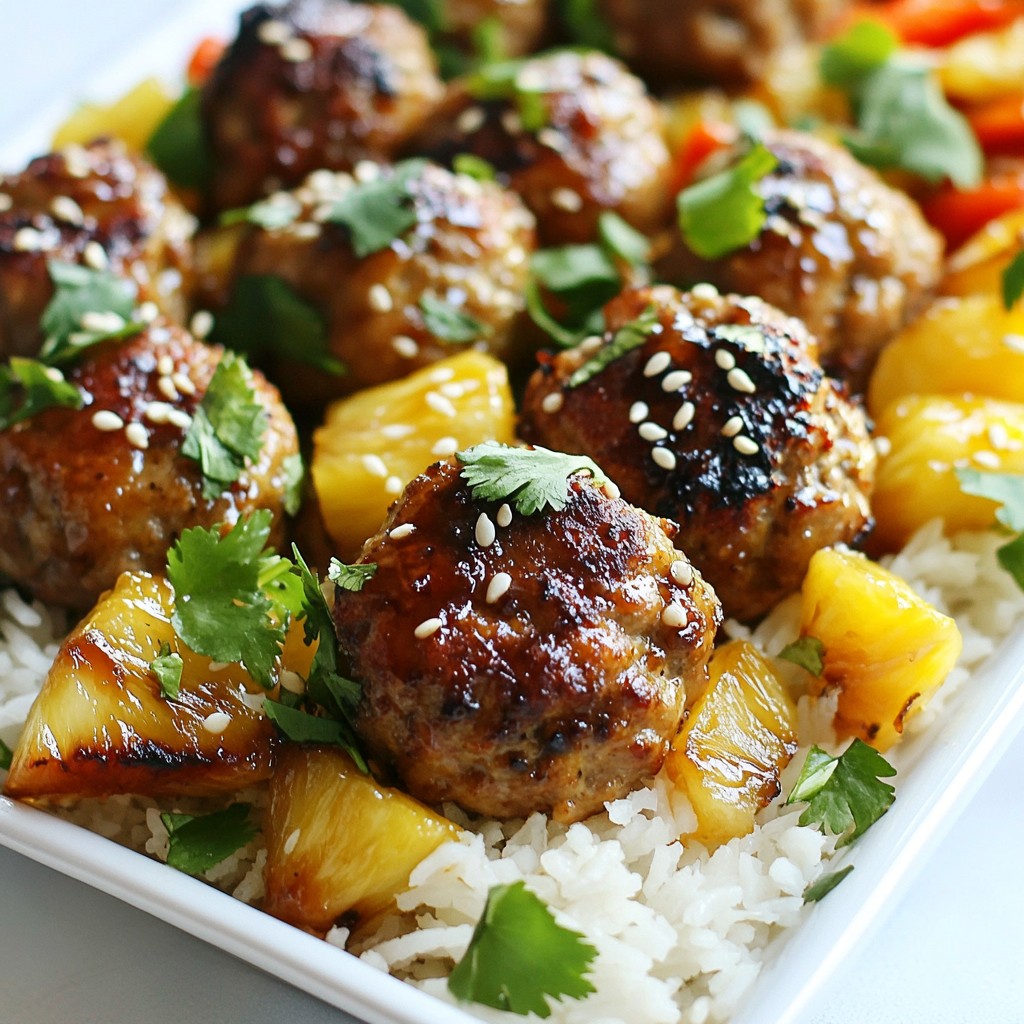 Pineapple Teriyaki Meatballs Flavorful and Simple Dish