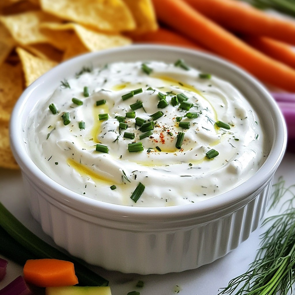 Greek Yogurt Ranch Dip Simple and Flavorful Snack