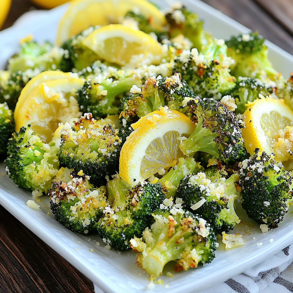 Lemon Garlic Roasted Broccoli Simple and Savory Dish