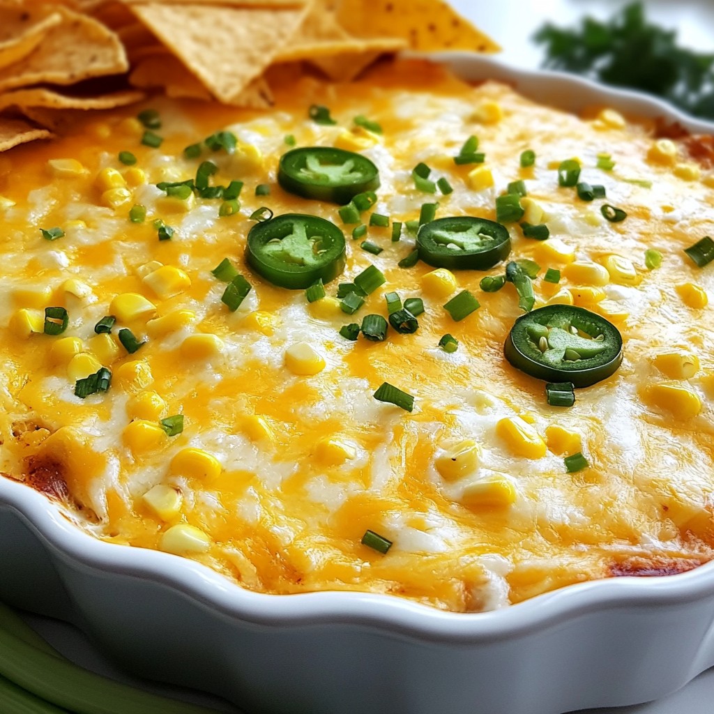 Cheesy Jalapeño Corn Dip Flavorful and Simple Recipe