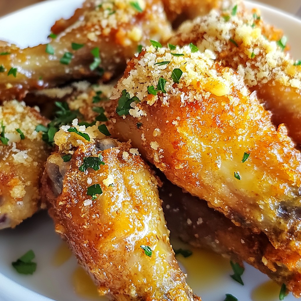 Crunchy Game Day Parmesan Garlic Chicken Wings Recipe