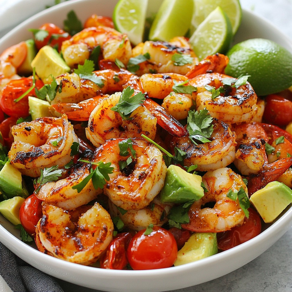 Spicy Shrimp & Avocado Salad Fresh and Flavorful Delight