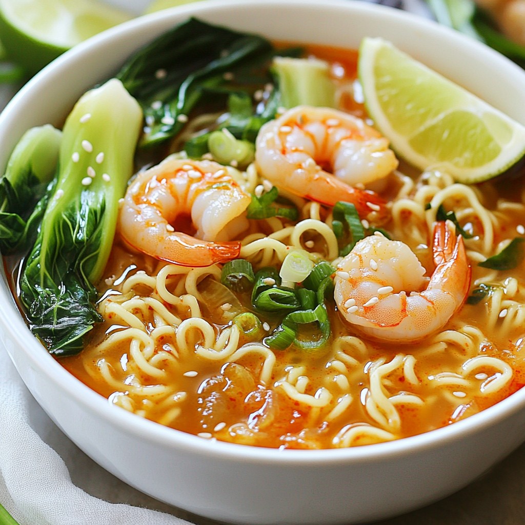 Spicy Shrimp Ramen Bowls Flavorful and Quick Meal
