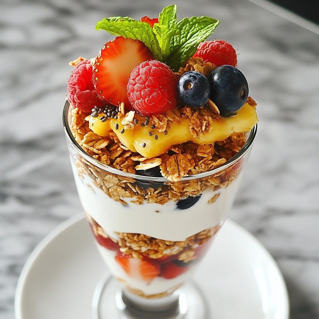 Mixed Berry Yogurt Parfait Simple and Tasty Snack