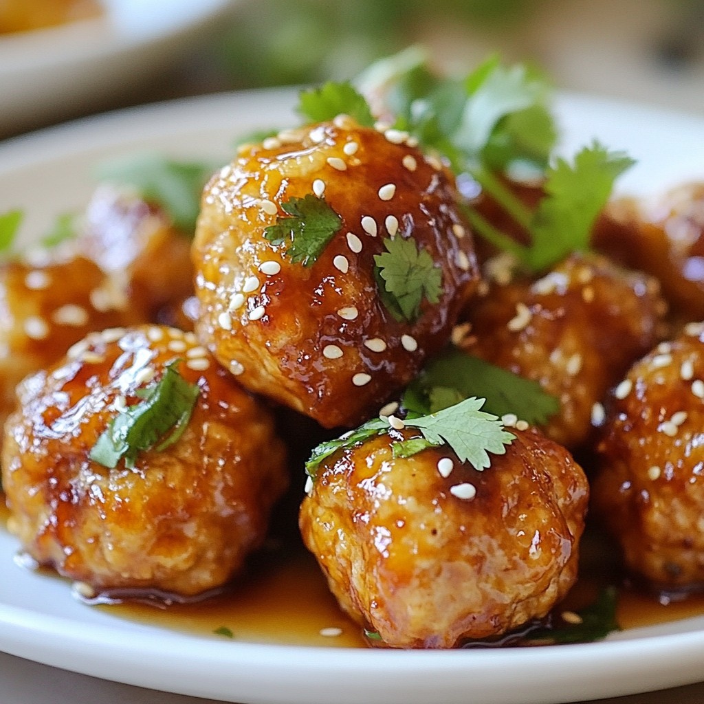 Teriyaki Chicken Meatballs Flavorful and Easy Recipe