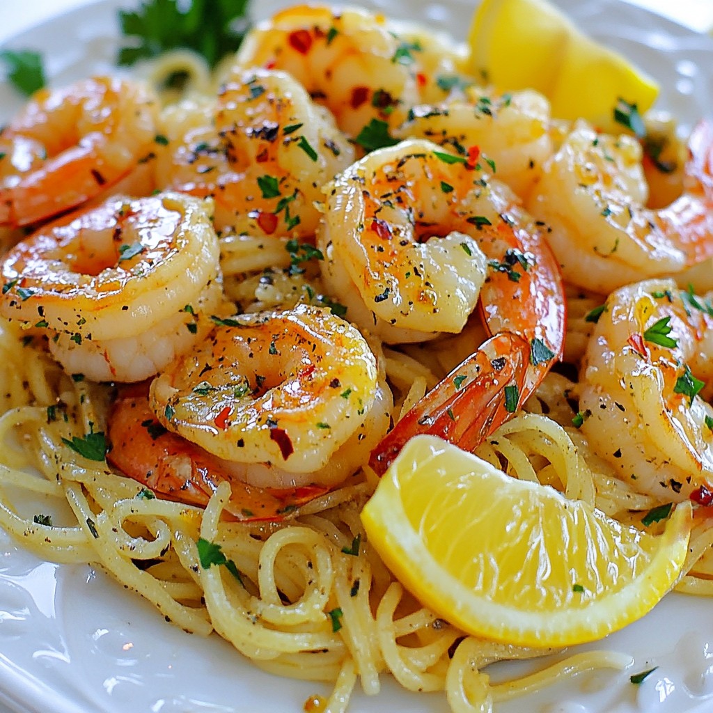 Gourmet Dinners Lemon Pepper Shrimp Scampi Delight