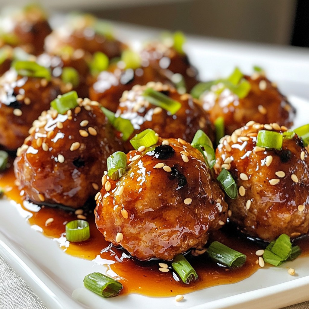 Teriyaki Chicken Meatballs Flavorful and Easy Recipe