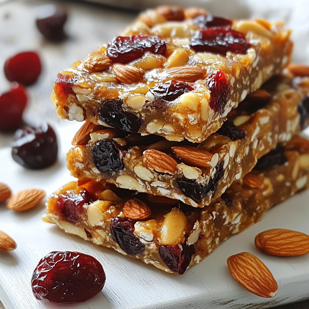 Cherry Almond Energy Bars Easy and Nutritious Snack