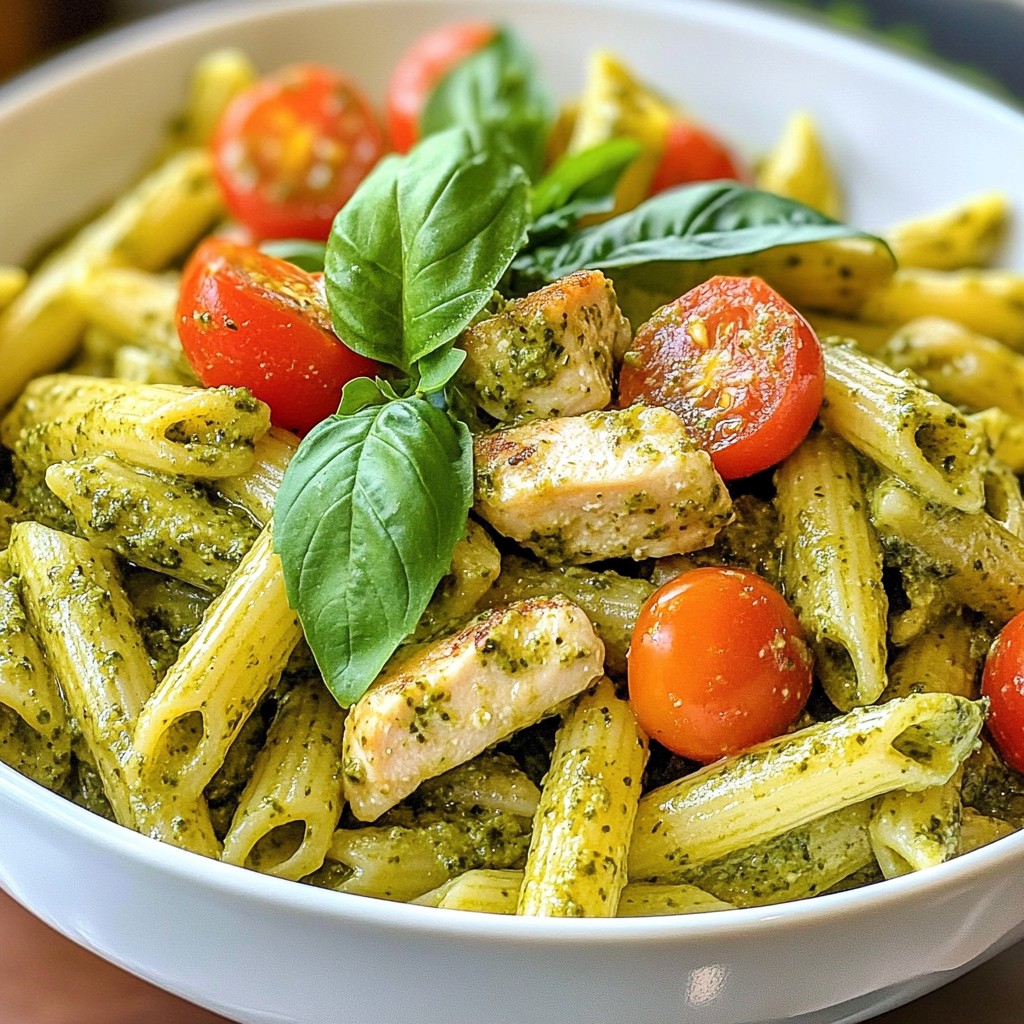Creamy Pesto Chicken Penne Delightful Dinner Recipe