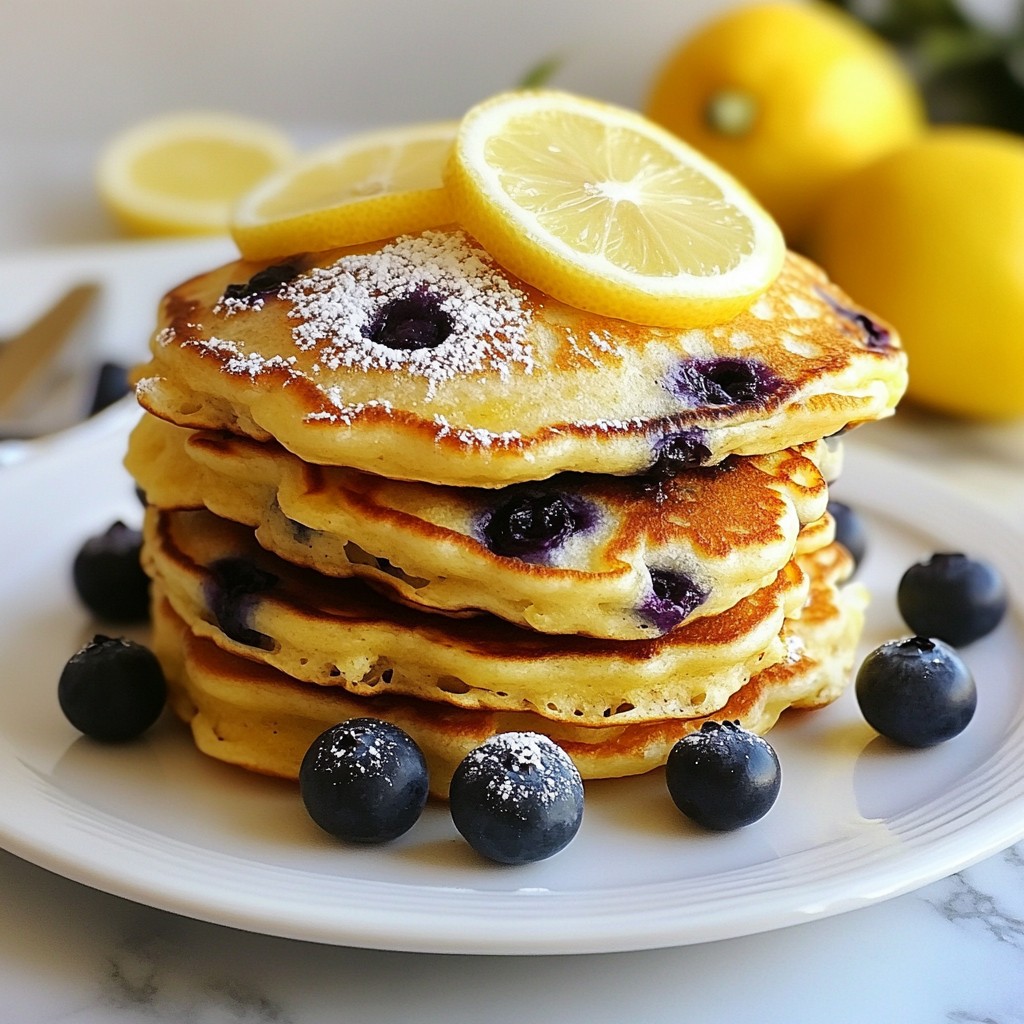 Blueberry Lemon Ricotta Pancakes Tasty and Fluffy Recipe