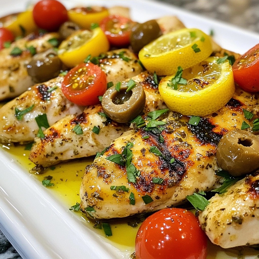 Family Dinners Mediterranean Lemon Herb Chicken Delight