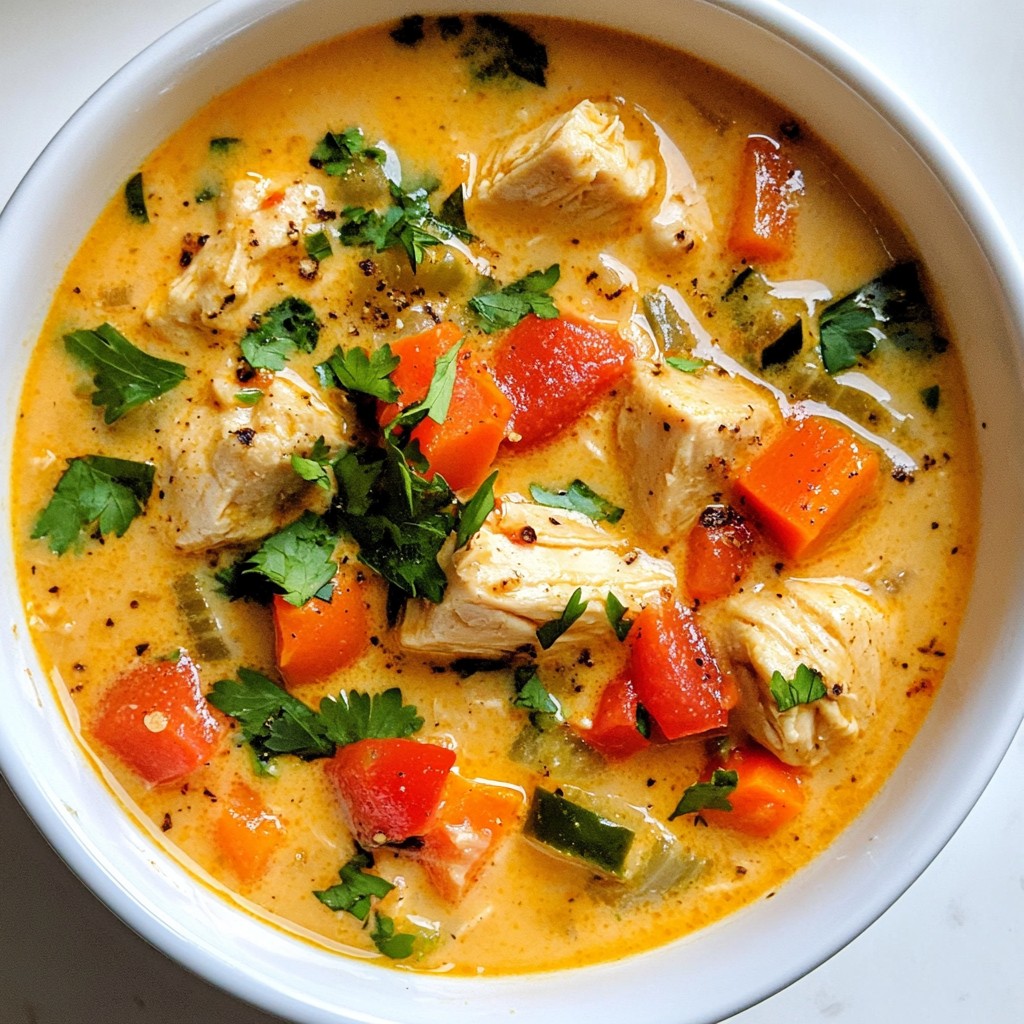 Creamy Cajun Chicken Soup Hearty Comfort Recipe